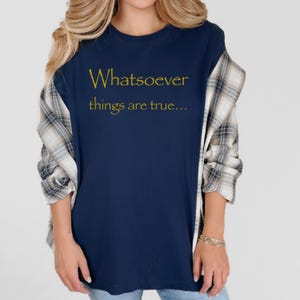 Positive Inspirational Tee Christian Bible Verse Shirt Gift for Her Faith T-shirt Gift for Men and Women Scripture Verse Tee Unisex Tshirt
