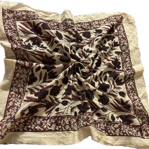 Cotton Hand Block Print Bandana | Stylish Scarf for Him & Her  Cotton Neck Scarf, Boho Soft Cotton Bandana, Cotton Neckerchief