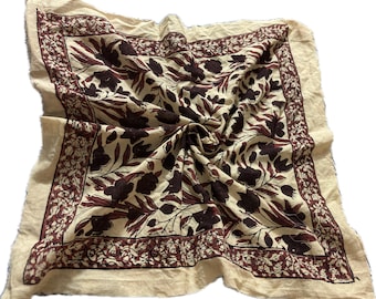 Cotton Hand Block Print Bandana | Stylish Scarf for Him & Her  Cotton Neck Scarf, Boho Soft Cotton Bandana, Cotton Neckerchief