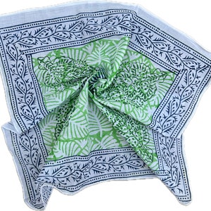 Hand Block Print Bandana Natural Organic print Bandana Scarf, Paisley Design Scarf, Vibrant Color, High-Quality, Winter Scarf  mud print