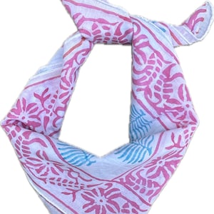 Organic Cotton Bandana Moselle, Bandana Scarf, Paisley Design Scarf, Vibrant Color, High-Quality, Winter Scarf, Unique Boho Chic Cotton tree
