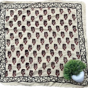Organic Cotton Bandana Moselle, Bandana Scarf, Paisley Design Scarf, Vibrant Color, High-Quality, All season Scarf, Unique Design