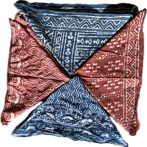 Organic Cotton Bandana, Bohemian Style Cotton Neck Scarf, Boho Soft Cotton Bandana, Cotton Neckerchief Cotton Square Scarf gift Handkerchief