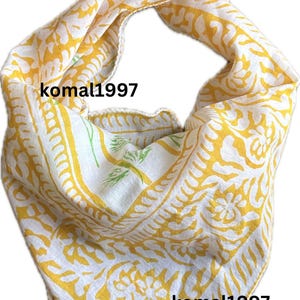 100% Cotton Bandanas, Bohemian Style Cotton Neck Scarf, Boho Soft Cotton Bandana, Cotton Cotton Square Scarf gift handkerchief mud print