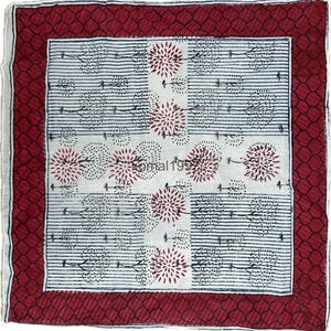 Hand block floral bandana women, bandana, small pet bandana, hair scarf, blue bandana, bandana for men, head scarf, rock bandana, Bandana