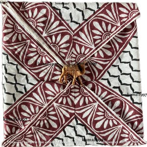 Hand Block Print Bandana Natural Organic print Bandana Scarf, Paisley Design Scarf, Vibrant Color, High-Quality, Winter Scarf Halloween gift