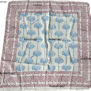 Hand Block Print Bandana Natural Organic print Bandana Scarf, Paisley Design Scarf, Vibrant Color, High-Quality, Winter Scarf  mud print