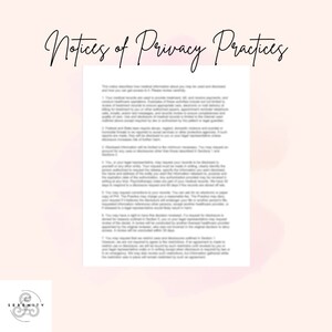 Notice of Privacy Practices Form Template