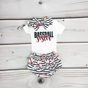 Baby Girl Baseball Sister Outfit Game Day Outfit Baby Girl Baseball Outfit Baby Girl Team Wear Outfit Baby Girl Baseball Fan Etsy