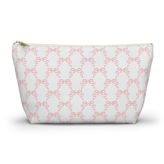 Coquette Pink Bow Makeup Bag, Coquette Makeup Bag, Coquette Accessories,  Pink Accessories, Pink Coquette Makeup Bag - Etsy