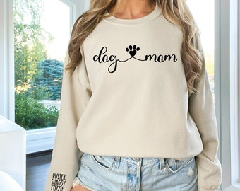 Dog Mom, Dog Mom Gift, Valentine's Day, Dog Mom Sweatshirt, Dog Mom Crewneck, Gift for Her, Dog Lover Gift,