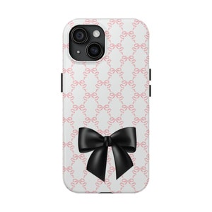 Pink Bow iPhone Case: Coquette Trendy Phone Cover