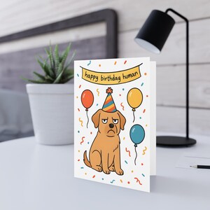 Tarjetas de felicitación de cumpleaños divertidas para perros para amantes de los animales, lindas tarjetas para mascotas, saludos humorísticos para perros, tarjeta de cumpleaños de mascota, tarjeta de cumpleaños de perro