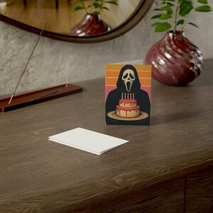 Spooky Birthday Greeting Cards Set - Unique Horror Themed Cards for Halloween, Birthdays, Occasions, Fun Celebrations, Card Collection