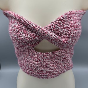 crochet twist tube top