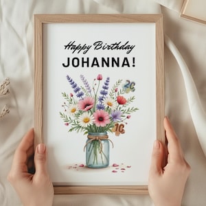 Geldgeschenk Geburtstag personalisiert | Last Minute Geburtstagsgeschenk | kreatives Geschenk zum Geburtstag | Geld schön verpacken