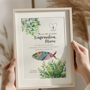 Geldgeschenk Konfirmation & Kommunion | Personalisiertes DIY Zum Selbst Ausdrucken | Tolle Geschenkidee | Konfirmationsgeschenk Geld | A4