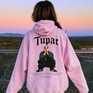 Pink tupac hoodie best sale