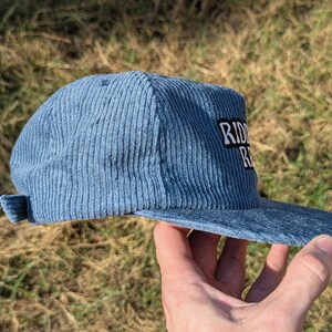 Riddim Rat Embroidered Corduroy Cap - Rave Hat Rave Outfit Music Festival Hat Raver Gift EDM Dubstep Riddim Hat Plur Cap Rave Gear image 3