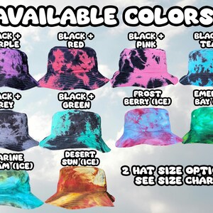 Ketamine Queen - Tie Dye Embroidered Bucket Hat - Rave Accessories Rave Outfit Festival Hat Rave Hat Ketamine Queen Hat Tie Dye Bucket Hat image 3