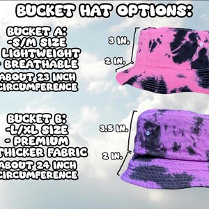 I'm On A Sidequest - Embroidered Tie Dye Bucket Hat - Rave Accessories Rave Outfit Festival Outfit Raver Hat EDM Gift Rave Hat Women Men image 7