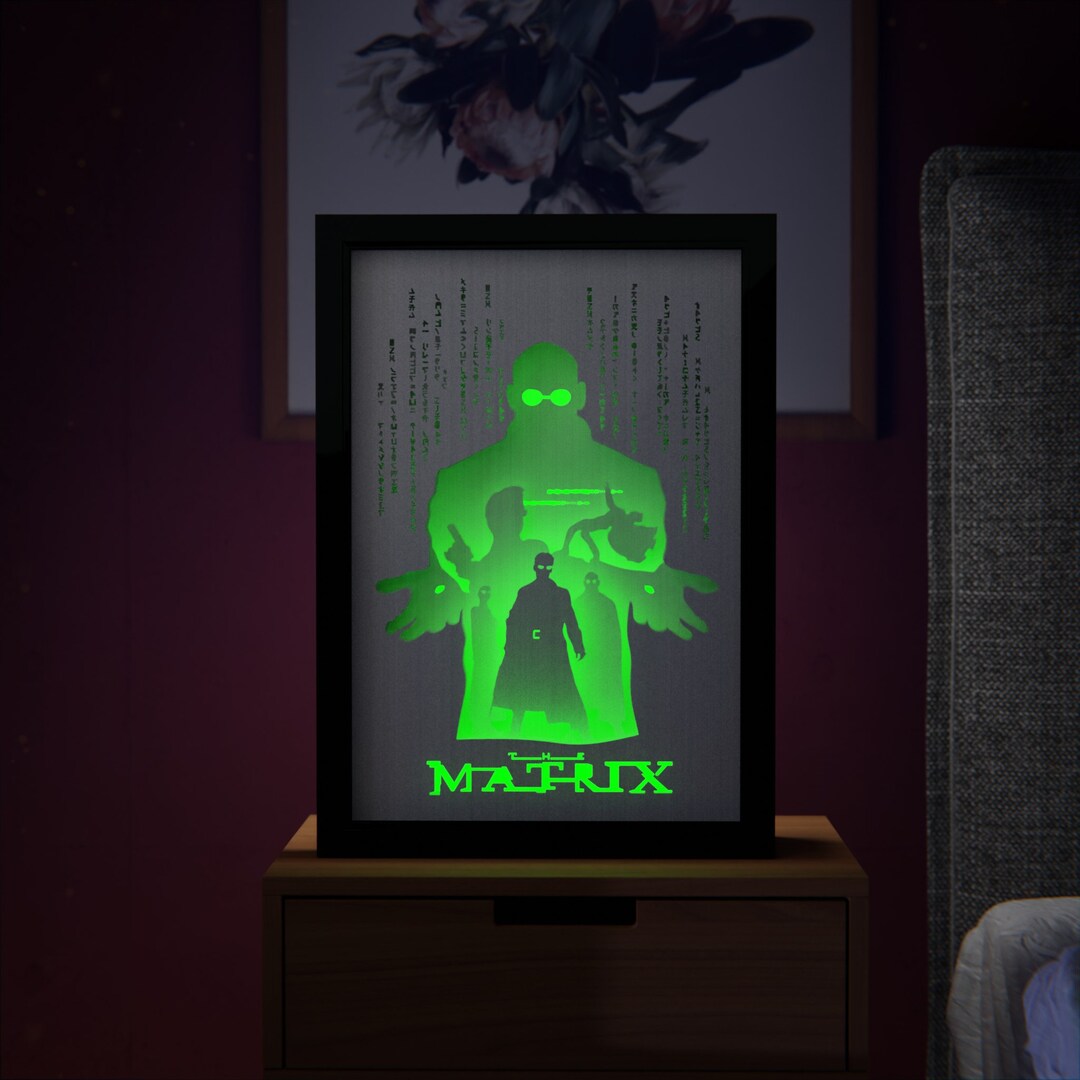 Matrix Light Box Templates 2 in 1 PDF SVG DXF Etsy Australia