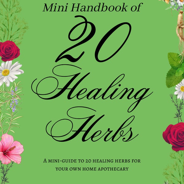 20 Healing Herbs Mini E-Book Digital Download