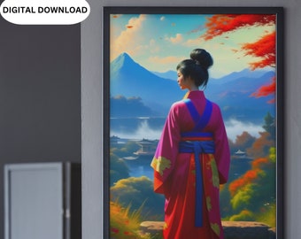 Digital Prints| Landscape Print| Wall Art| Asian Digital Art Print