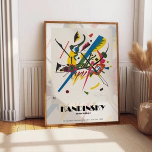 Kleine Welten I (1922) - Impresión de arte de Wassily Kandinsky, cartel de exposición del museo, arte de la pared del museo, arte de la pared de Kandinsky, decoración abstracta de la pared