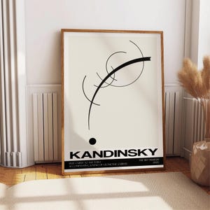 Free Curve to the Point - Kandinsky Art Work, Museum Exhibition Modern Poster, Famous Artist Museum Wall Art, Abstract Wall Print Decor