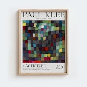 Paul Klee Exhibition Poster, May Picture, Museum Art Work, Famous Artist Gallery Print, Abstract Master Collection Wall Poster, Gift Idea