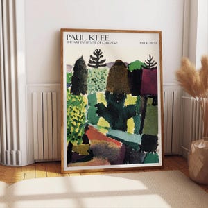 Park (1920) Art Work by Paul Klee, Museum Exhibition Modern Poster, Famous Artist Nature Museum Wall Art, Botanical Wall Print Decor