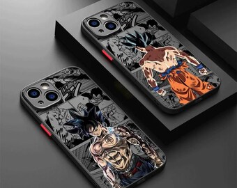 Coque iPhone Dragon Balls Cartoon Movie pour iPhone 15 14 13 12 11 Pro Max 13 12 Mini XR X 7 8 SE Coque souple souple pour téléphone Apple