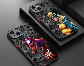Superhero iPhone Case Phone Cover for iPhone 15 14 13 12 11 Pro Max 13 12 Mini XR X 7 8 SE Flexible Soft Apple Phone Cover