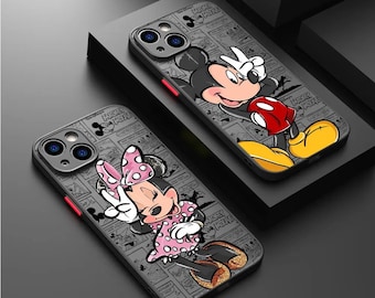 Funda de película de dibujos animados para iPhone, funda de teléfono para iPhone 15 14 13 12 11 Pro Max 13 12 Mini XR X 7 8 SE, funda Flexible suave para teléfono Apple