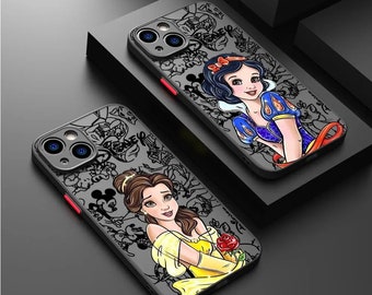 Princesse dessin animé film étui pour iphone housse de téléphone pour iPhone 15 14 13 12 11 Pro Max 13 12 Mini XR X 7 8 SE souple souple housse de téléphone Apple