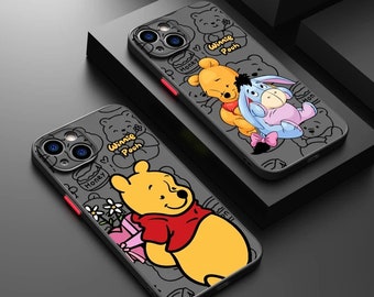 P-Pooh Bär Cartoon Film iPhone Hülle Handyhülle für iPhone 15 14 13 12 11 Pro Max 13 12 Mini XR X 7 8 SE Flexible weiche Apple Handyhülle