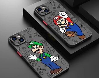 S-Mario Cartoon Movie iPhone Hülle Handyhülle für iPhone 15 14 13 12 11 Pro Max 13 12 Mini XR X 7 8 SE Flexible weiche Apple Handyabdeckung