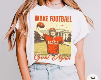 Trump Football Shirt: Funny MAGA Game Day Tee