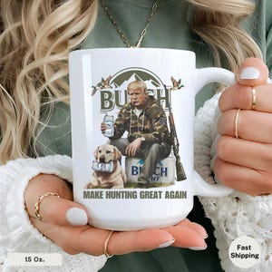 Funny Trump Hunting Mug: MAGA Coffee Cup, Patriotic Gift