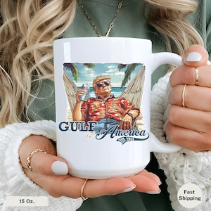Trump Gulf of America Coffee Mug: Funny MAGA Gift