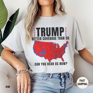 トランプ 2024 シャツ、5G よりも優れたカバレッジの愛国的な贈り物、共和党員、ドナルド トランプ T シャツ、アメリカを再び偉大に、MAGA T シャツ