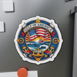Gulf of America Magnet: Funny Trump Supporter Gift