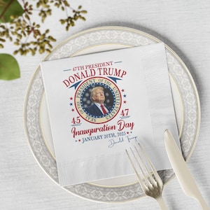 Trump Inauguration Day Servietten: MAGA Party Tischdeko