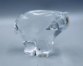 Bear Crystal/Glass  Sculpture/Figurine, Sweeden, 1960's