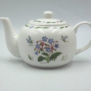 Tetera vintage de Kent Pottery para jardín de hierbas, 1980-1989, Reino Unido, descatalogada.