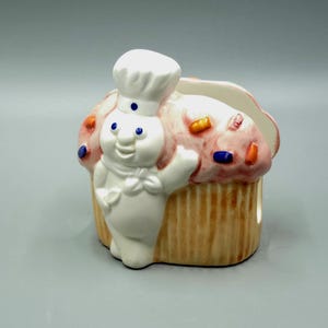 Pillsbury Doughboy Poppin'fresh Cupcake Funfetti Napkin Holder