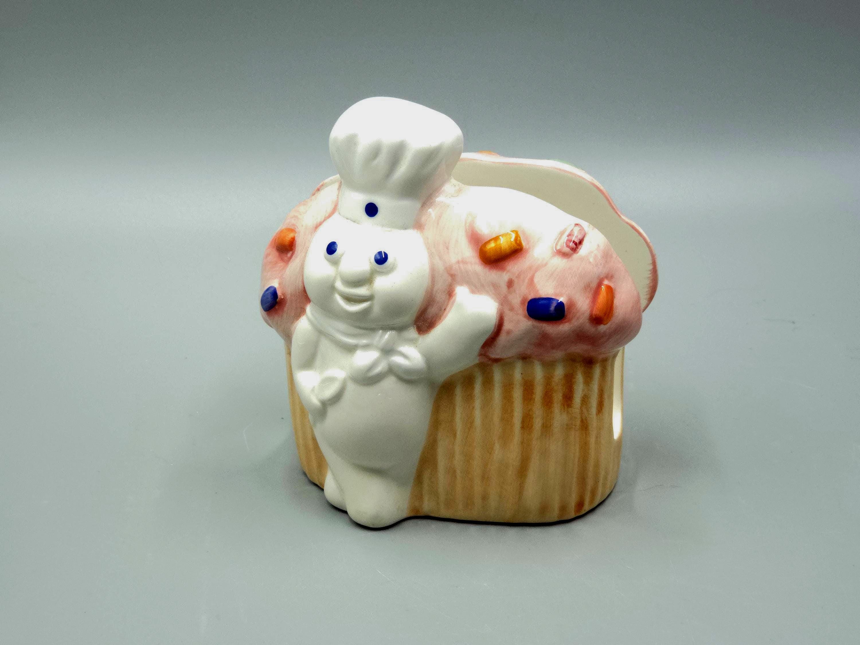 Pillsbury Doughboy ドゥボーイ カップケーキキャンドル 置物 Pillsbury Doughboy Poppin'fresh Cupcake Funfetti Napkin Holder