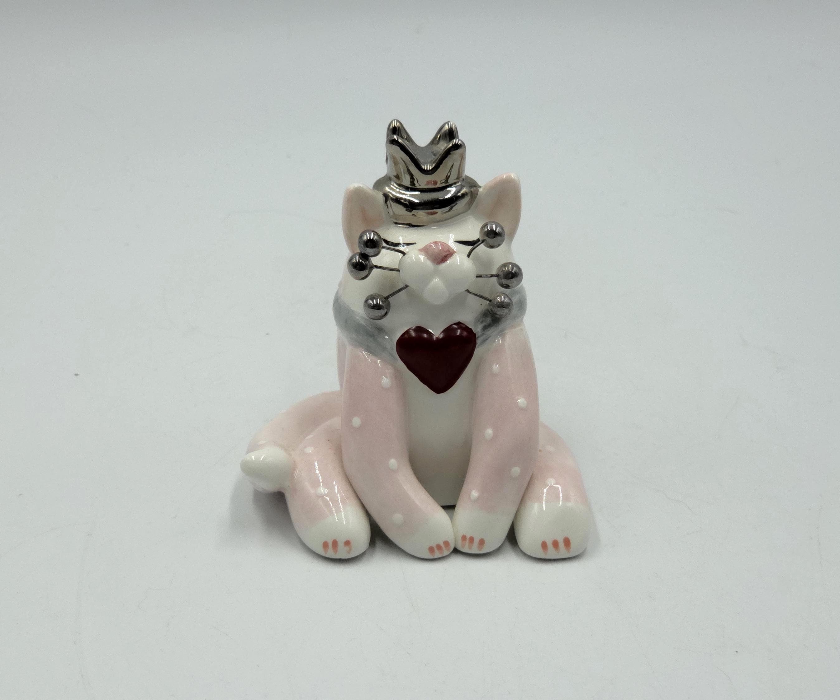 Lacombe Whimsiclay Cat Figurines - Etsy