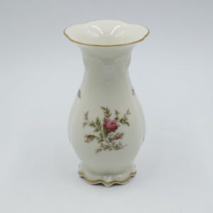 Vintage Rosenthal Moliere Mossrose Vase, German, Rosenthal Continental, Model Rose,  1950-1960  Discontinued Marked On Bottom